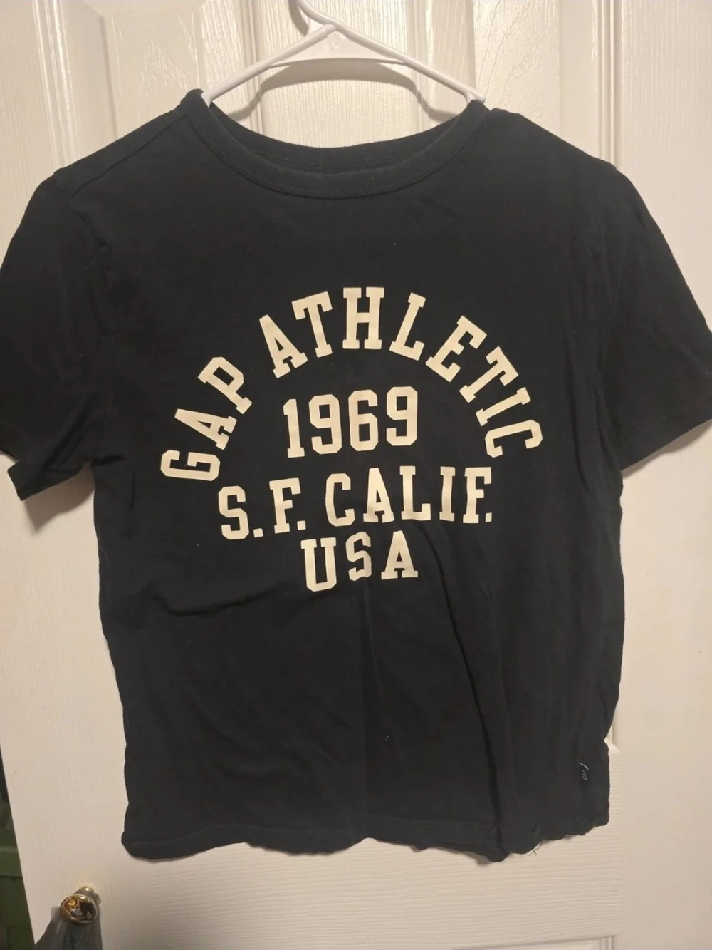 GAP Athletic Kids' T‑Shirt in Black with White Logo
